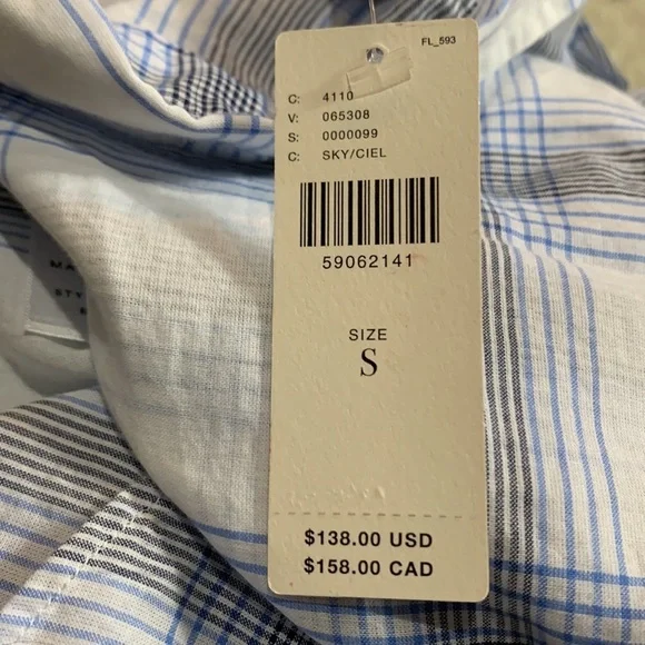 Anthropologie Grayson Blue Plaid Button Down Shirt - Picture 11 of 13